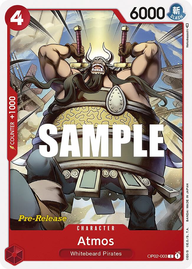 Atmos OP02-003 card from Paramount War Pre-Release Cards