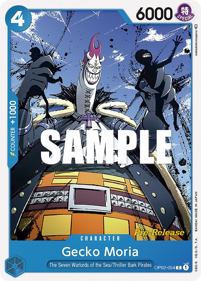 Gecko Moria OP02-054 card from Paramount War Pre-Release Cards