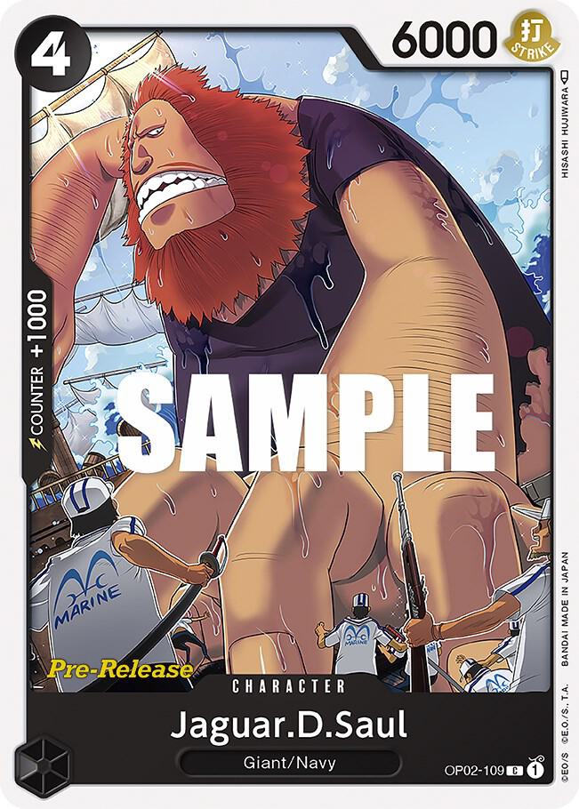 Jaguar.D.Saul OP02-109 card from Paramount War Pre-Release Cards