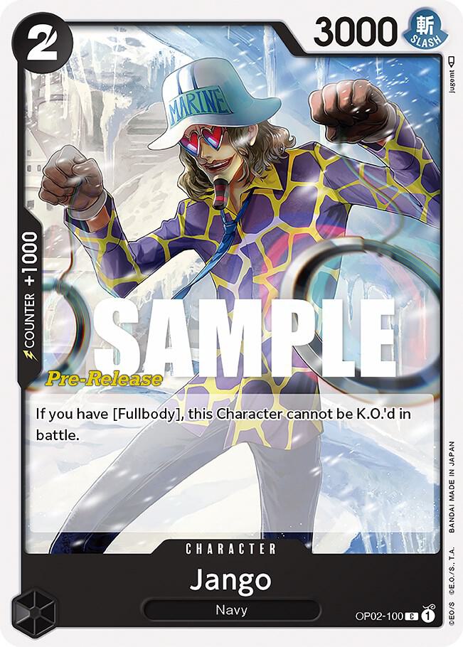 Jango OP02-100 card from Paramount War Pre-Release Cards