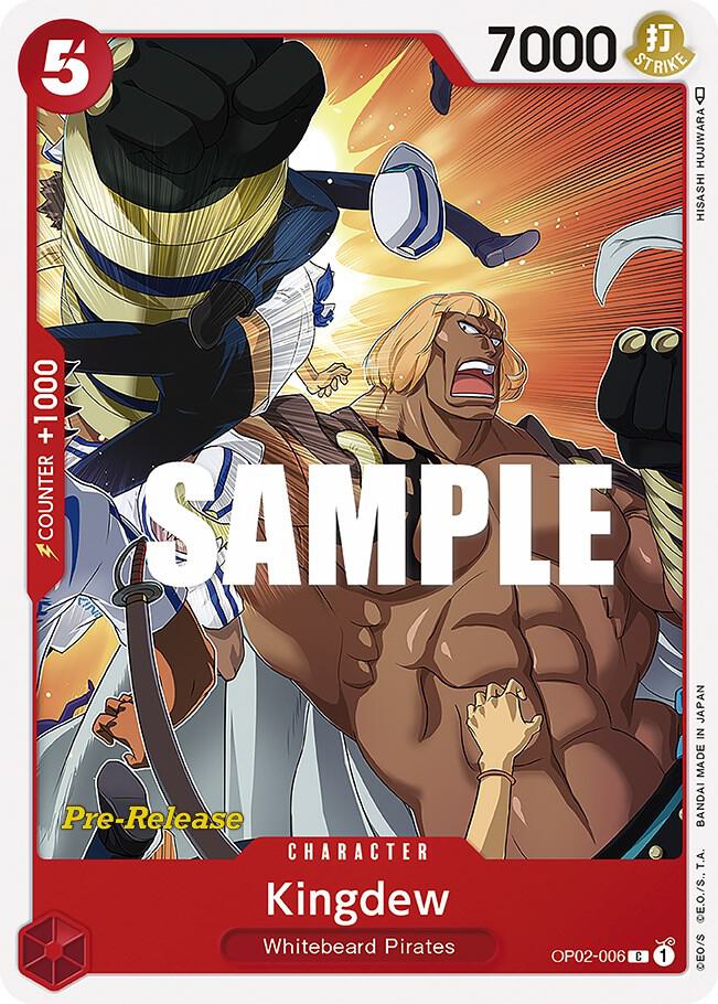 Kingdew OP02-006 card from Paramount War Pre-Release Cards