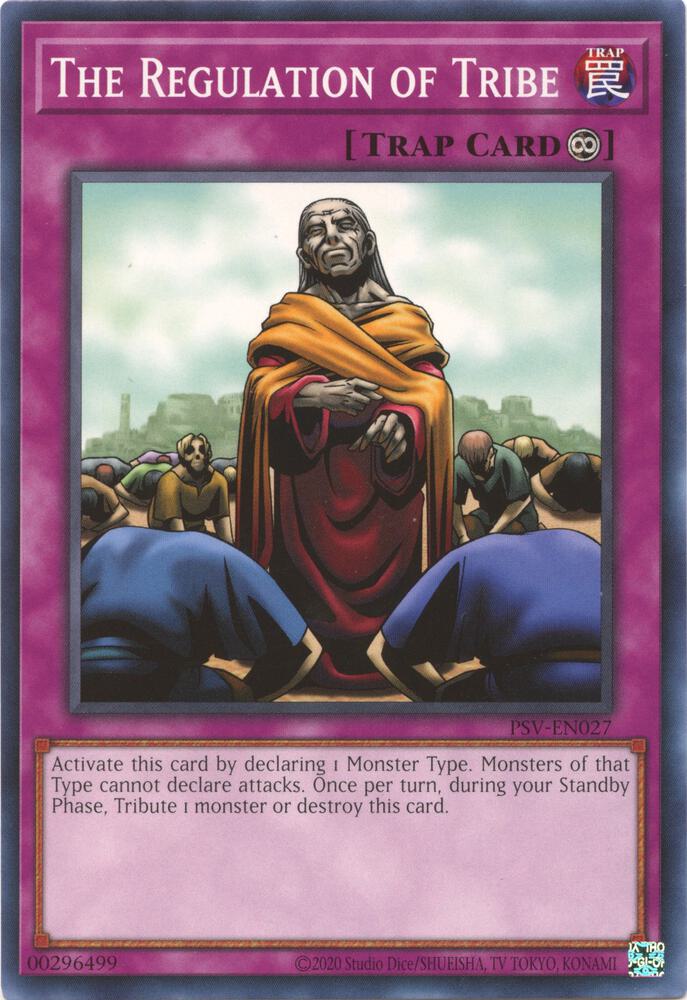 The Regulation of Tribe PSV-EN027 card from Pharaoh's Servant (25th Anniversary Edition)