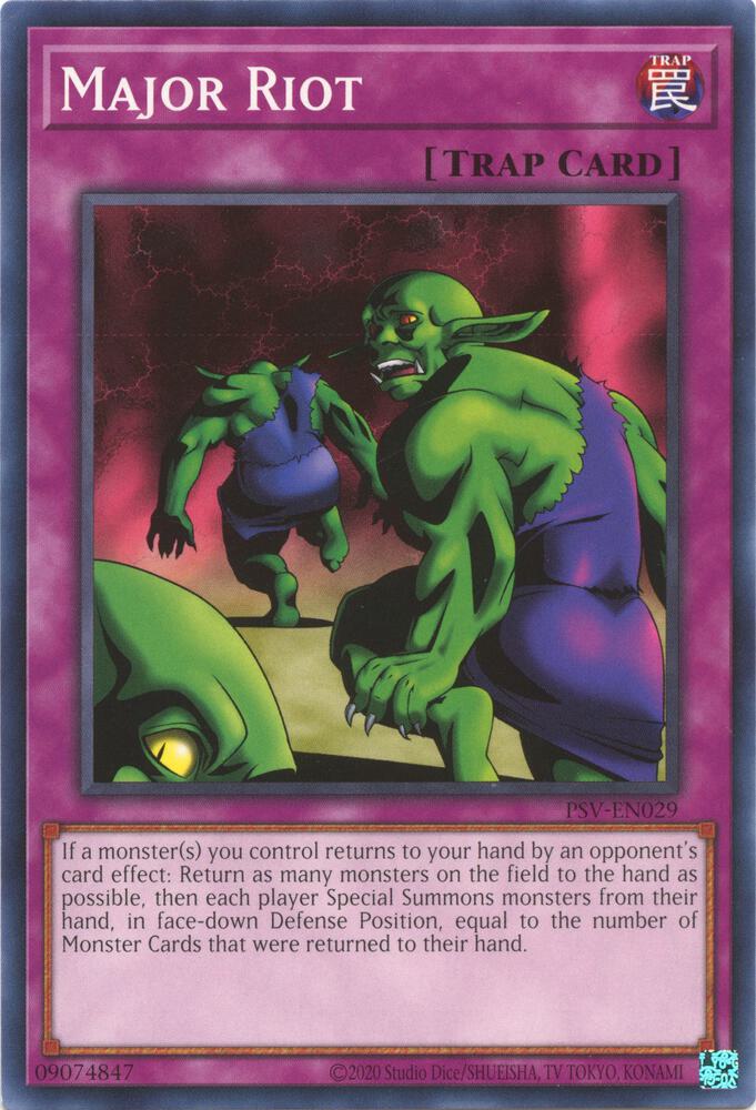 Major Riot PSV-EN029 card from Pharaoh's Servant (25th Anniversary Edition)
