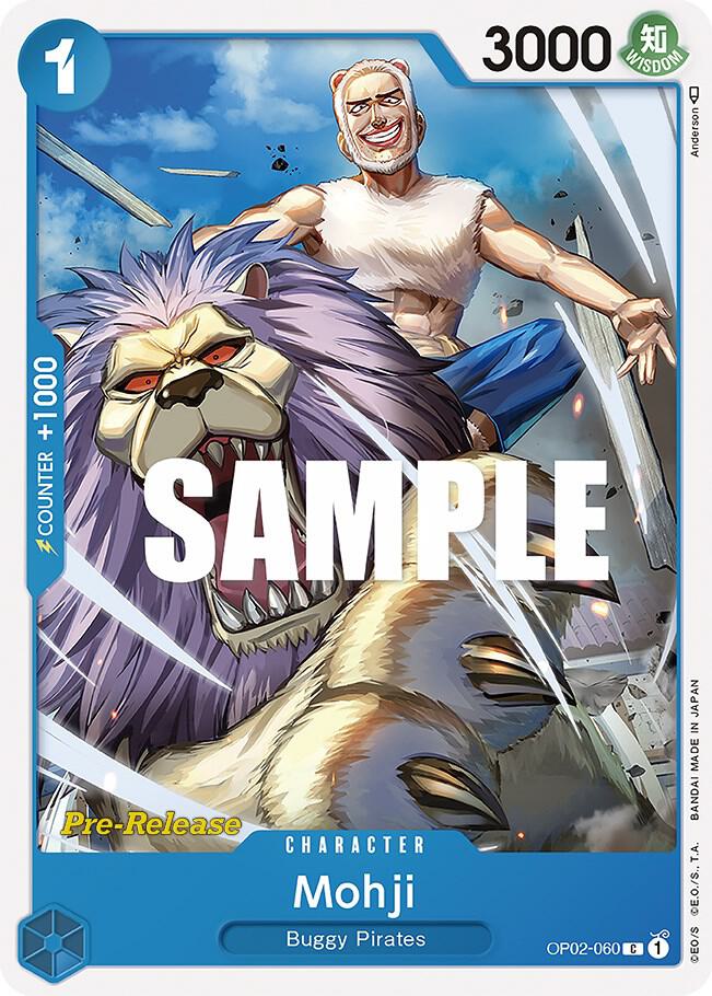 Mohji OP02-060 card from Paramount War Pre-Release Cards