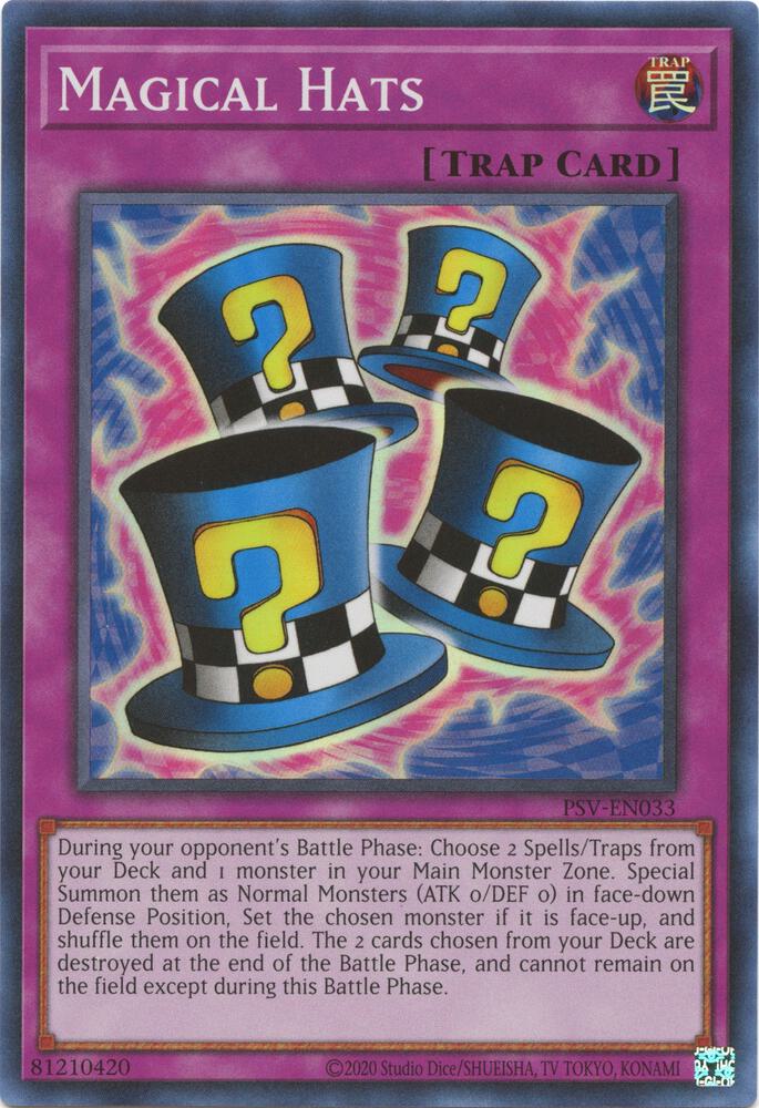 Magical Hats PSV-EN033 card from Pharaoh's Servant (25th Anniversary Edition)