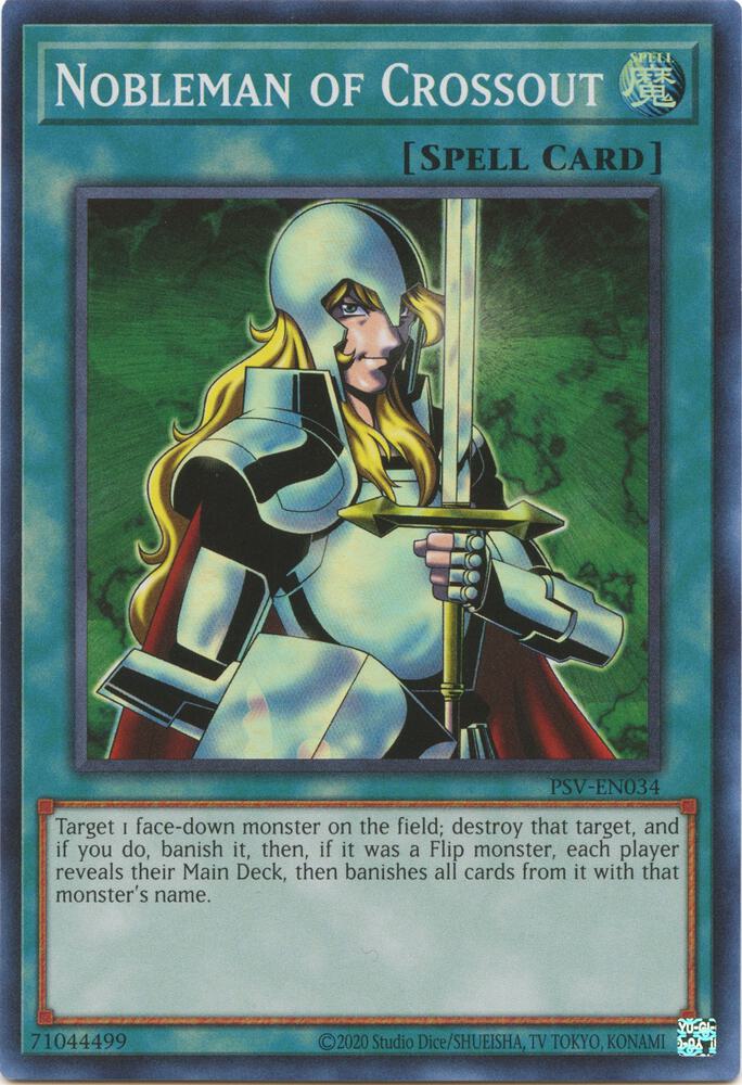 Nobleman of Crossout PSV-EN034 card from Pharaoh's Servant (25th Anniversary Edition)