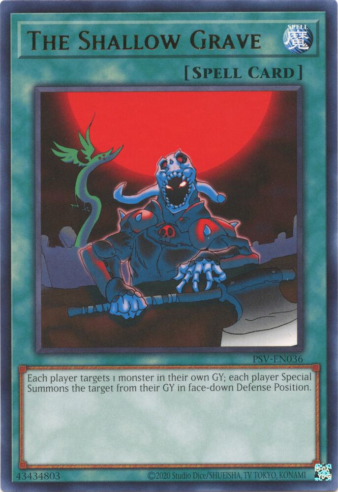 The Shallow Grave PSV-EN036 card from Pharaoh's Servant (25th Anniversary Edition)