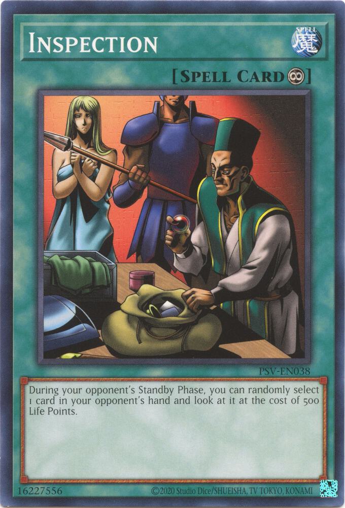 Inspection PSV-EN038 card from Pharaoh's Servant (25th Anniversary Edition)