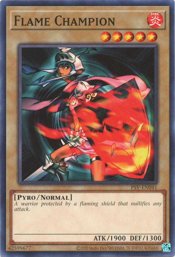 Flame Champion PSV-EN041 card from Pharaoh's Servant (25th Anniversary Edition)