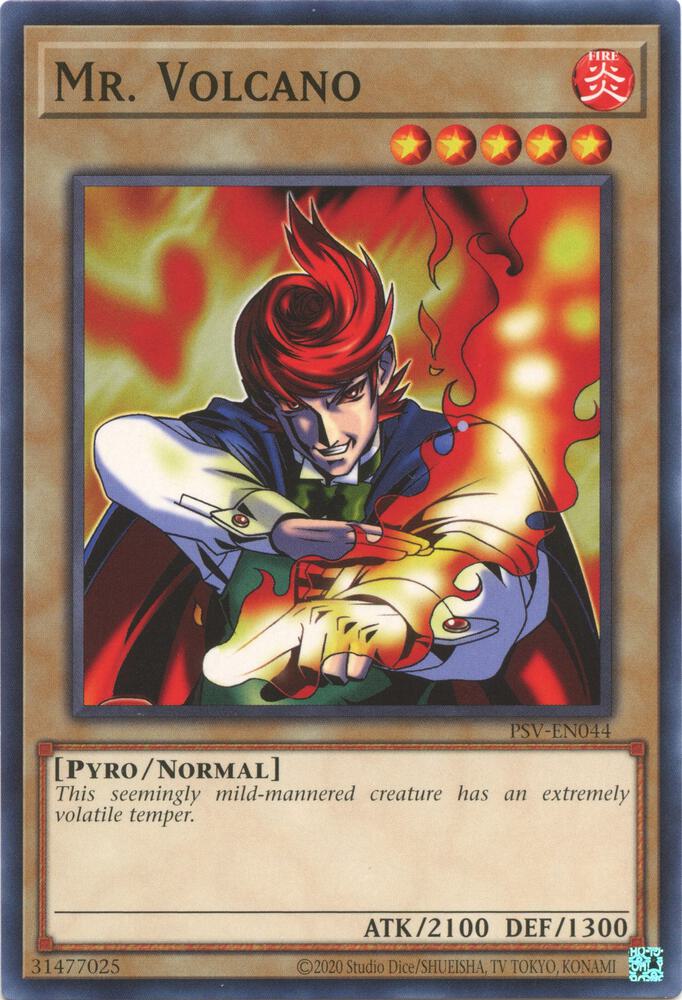 Mr. Volcano PSV-EN044 card from Pharaoh's Servant (25th Anniversary Edition)