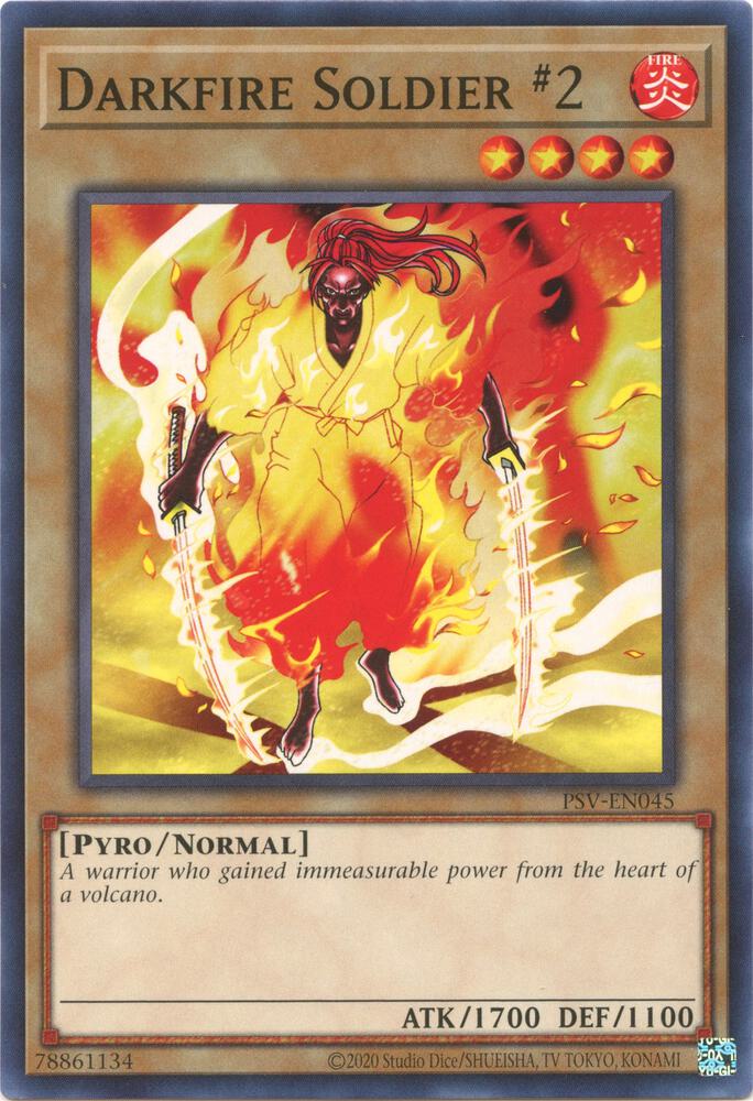 Darkfire Soldier #2 PSV-EN045 card from Pharaoh's Servant (25th Anniversary Edition)