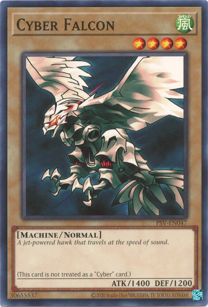 Cyber Falcon PSV-EN047 card from Pharaoh's Servant (25th Anniversary Edition)