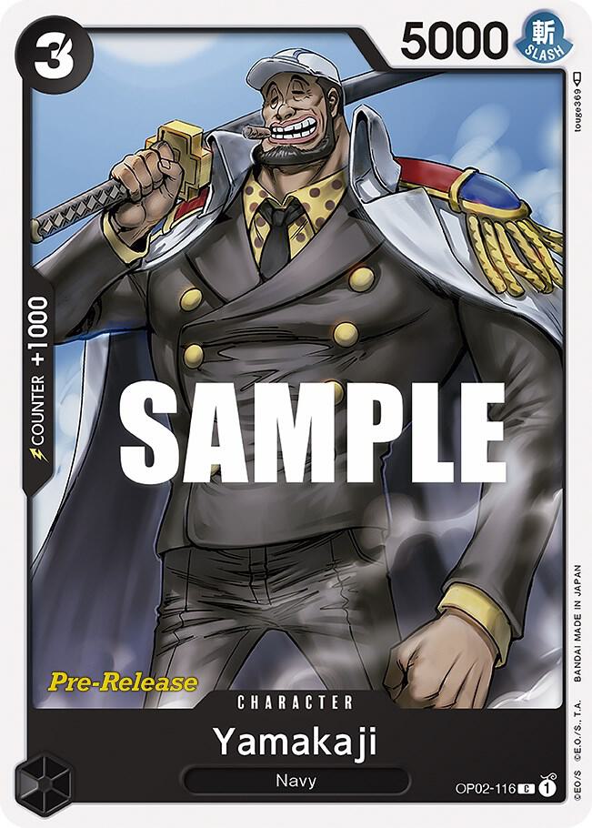 Yamakaji OP02-116 card from Paramount War Pre-Release Cards