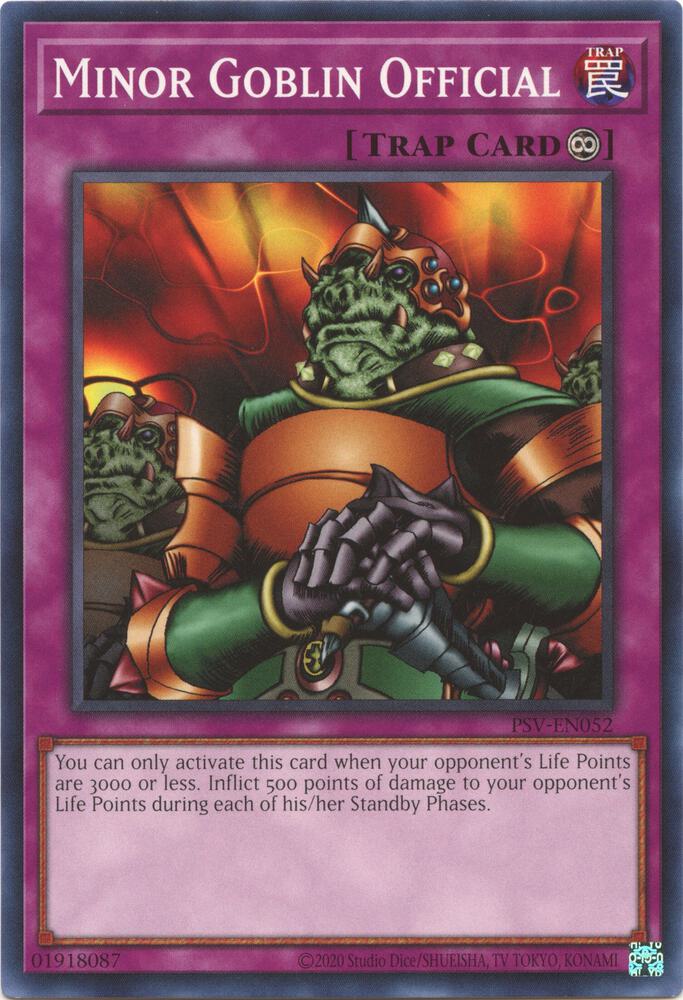 Minor Goblin Official PSV-EN052 card from Pharaoh's Servant (25th Anniversary Edition)