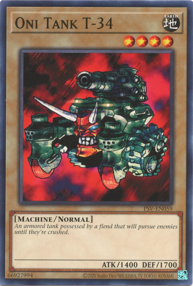 Oni Tank T-34 PSV-EN059 card from Pharaoh's Servant (25th Anniversary Edition)