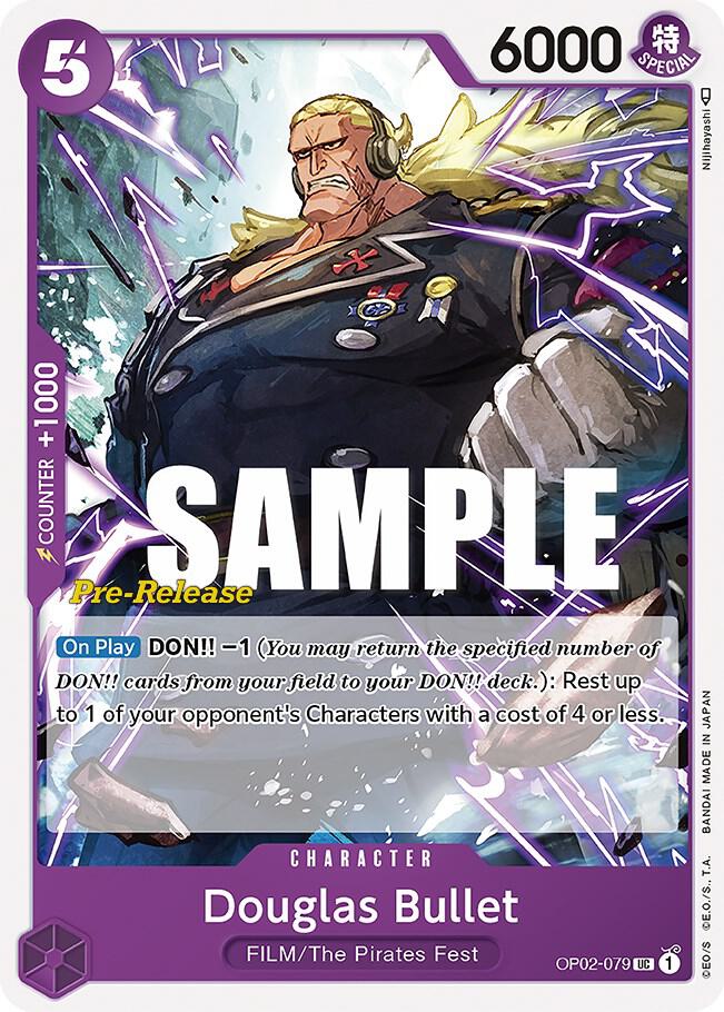 Douglas Bullet OP02-079 card from Paramount War Pre-Release Cards
