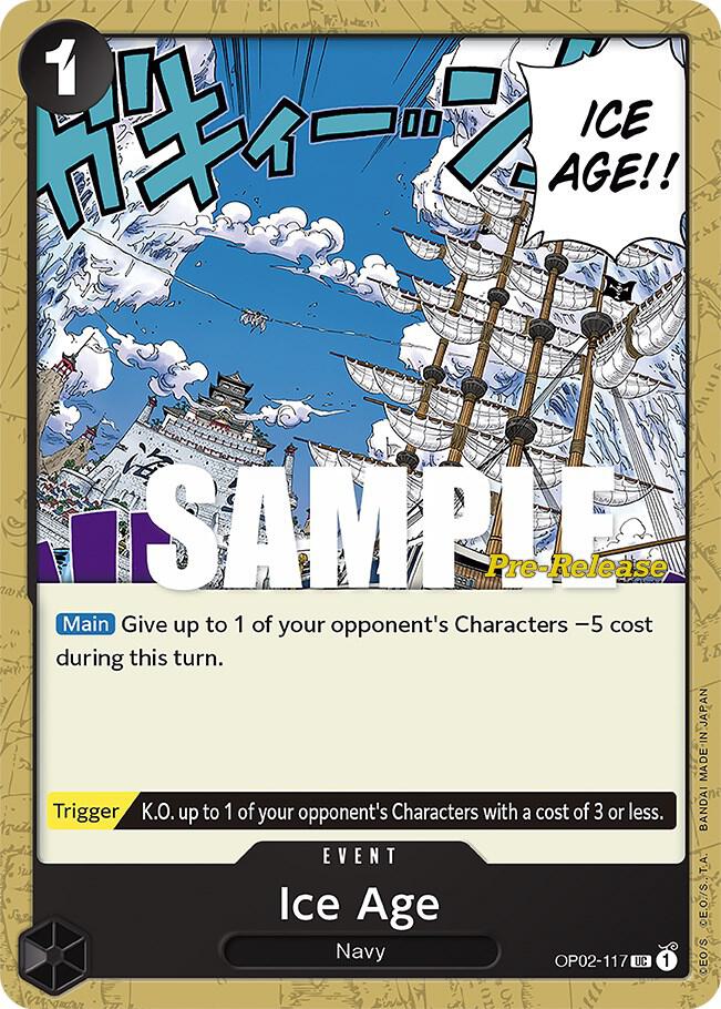 Ice Age OP02-117 card from Paramount War Pre-Release Cards