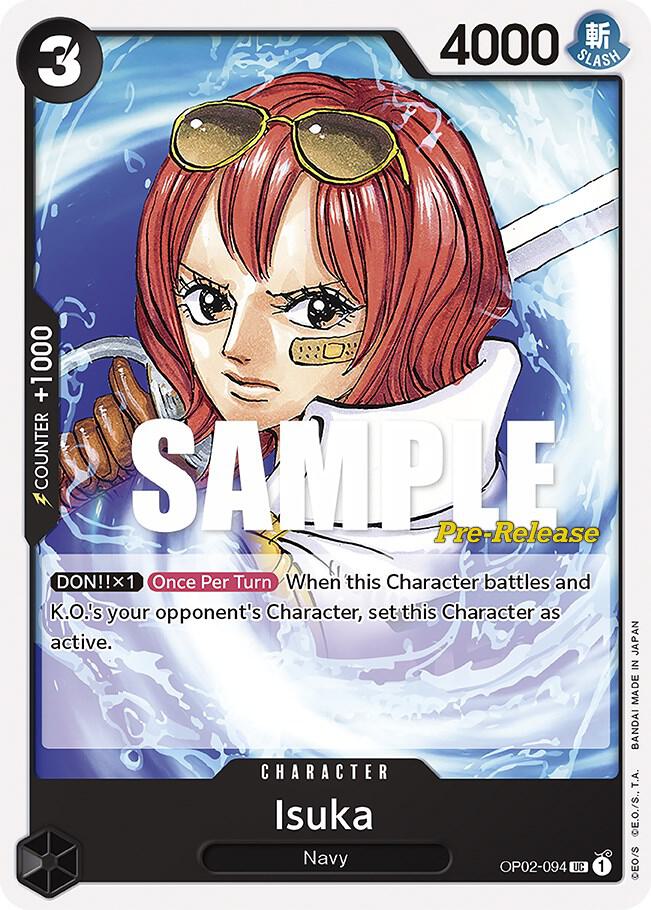 Isuka OP02-094 card from Paramount War Pre-Release Cards