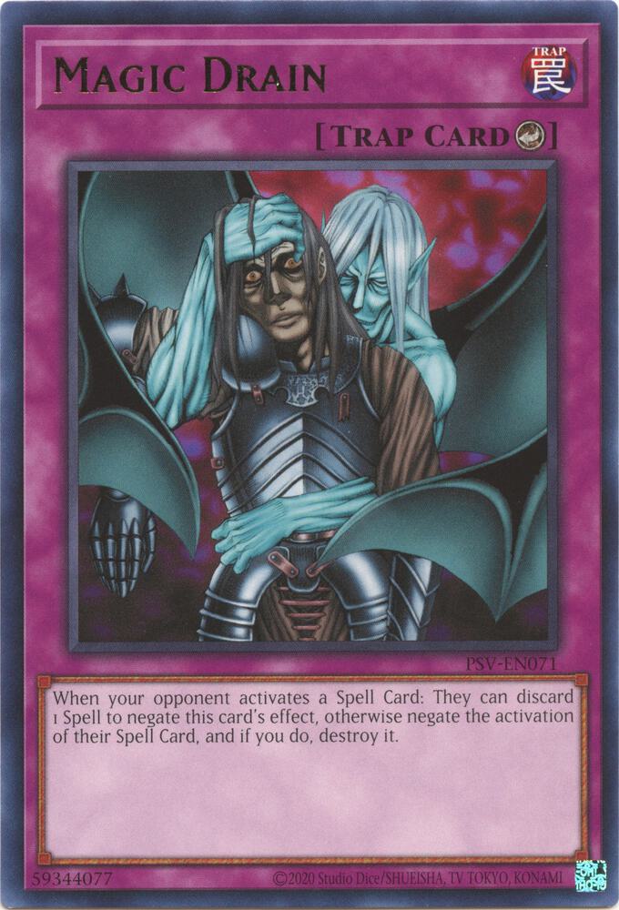 Magic Drain PSV-EN071 card from Pharaoh's Servant (25th Anniversary Edition)