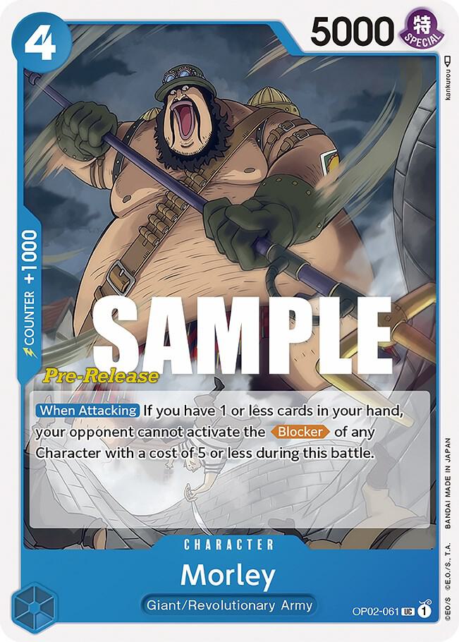Morley OP02-061 card from Paramount War Pre-Release Cards