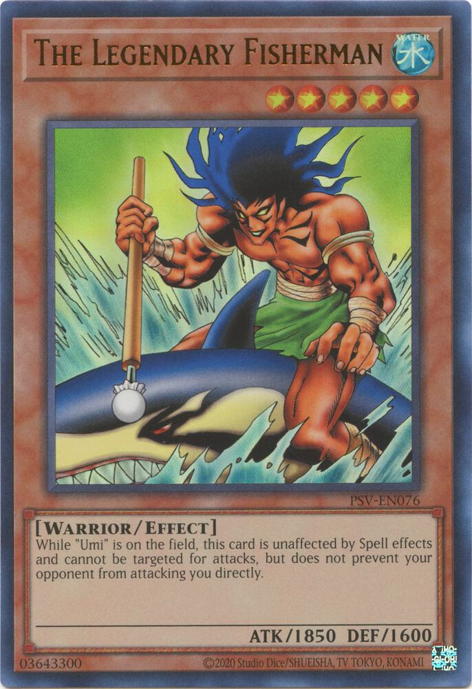 The Legendary Fisherman PSV-EN076 card from Pharaoh's Servant (25th Anniversary Edition)