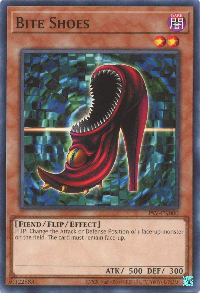 Bite Shoes PSV-EN080 card from Pharaoh's Servant (25th Anniversary Edition)