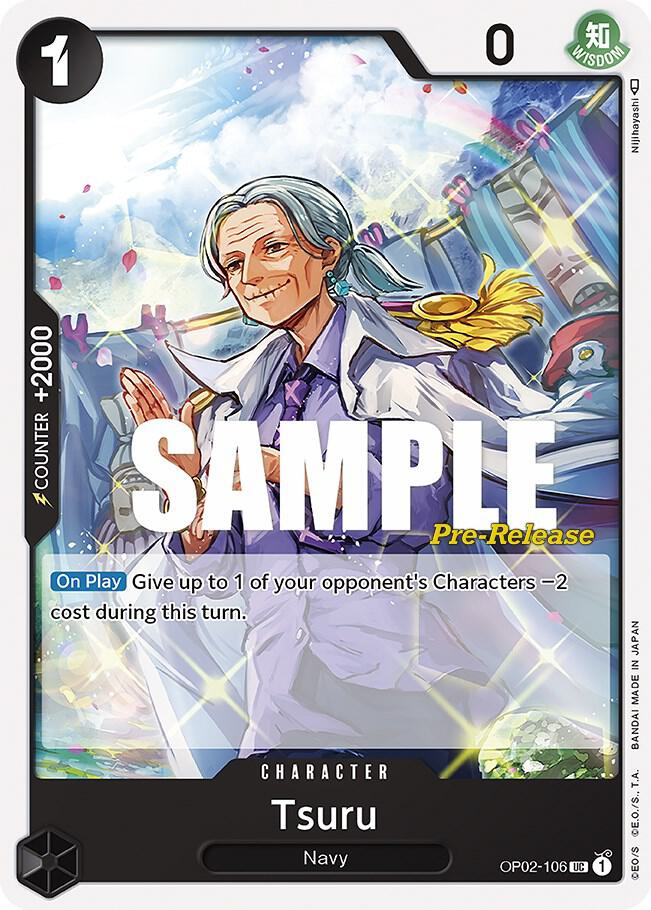 Tsuru OP02-106 card from Paramount War Pre-Release Cards