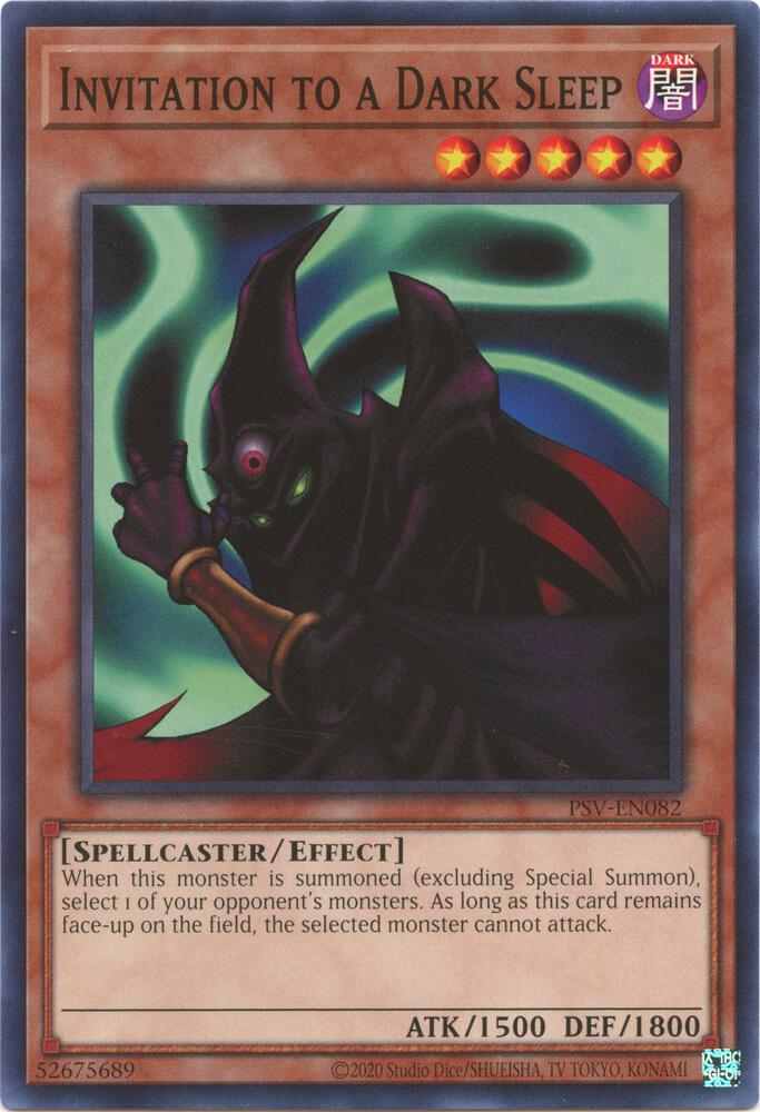 Invitation to a Dark Sleep PSV-EN082 card from Pharaoh's Servant (25th Anniversary Edition)