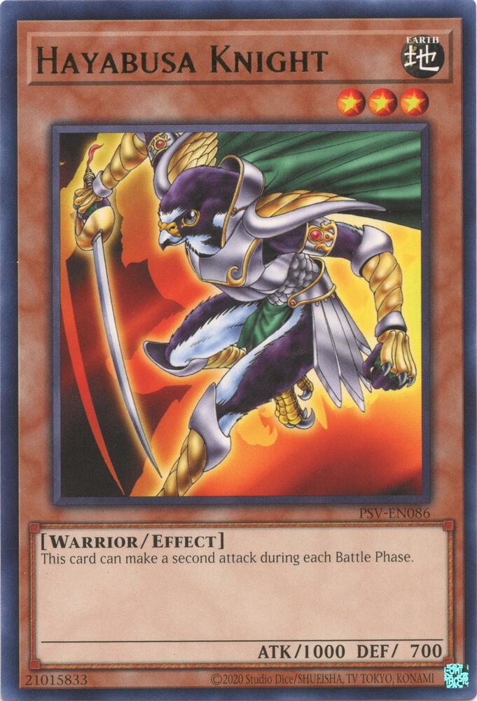 Hayabusa Knight PSV-EN086 card from Pharaoh's Servant (25th Anniversary Edition)