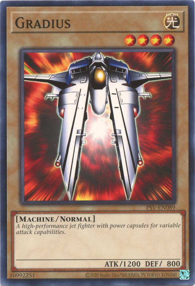 Gradius PSV-EN089 card from Pharaoh's Servant (25th Anniversary Edition)