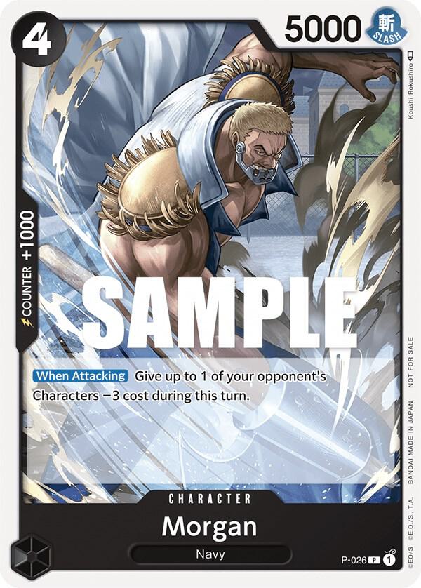 Morgan (Pirates Party Vol. 2) P-026 card from One Piece Promotion Cards