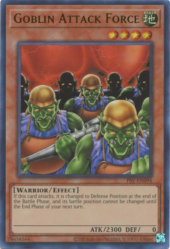 Goblin Attack Force PSV-EN094 card from Pharaoh's Servant (25th Anniversary Edition)