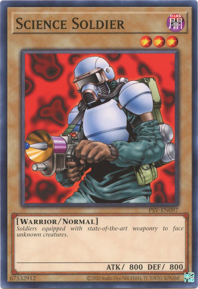 Science Soldier PSV-EN097 card from Pharaoh's Servant (25th Anniversary Edition)