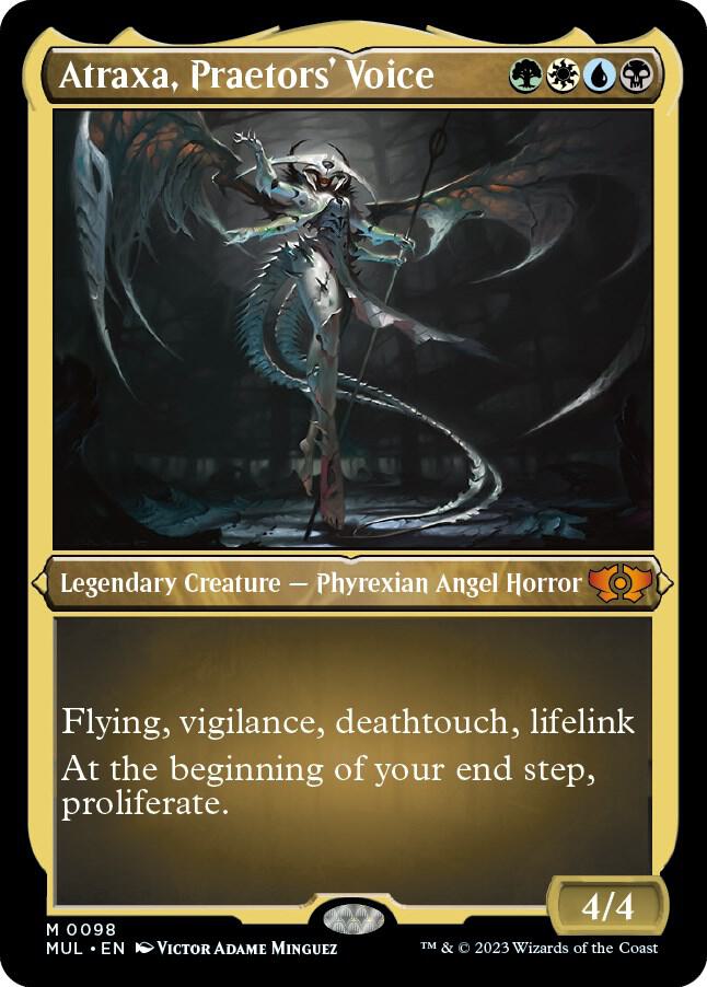 Atraxa, Praetors' Voice (Foil Etched) 98 card from March of the Machine: Multiverse Legends