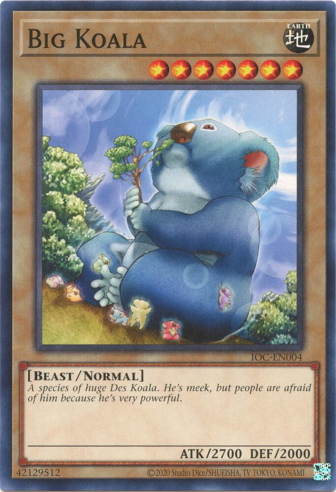 Big Koala IOC-EN004 card from Invasion of Chaos (25th Anniversary Edition)