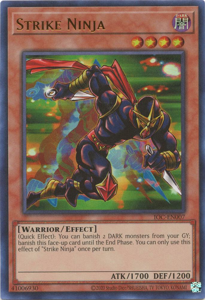 Strike Ninja IOC-EN007 card from Invasion of Chaos (25th Anniversary Edition)