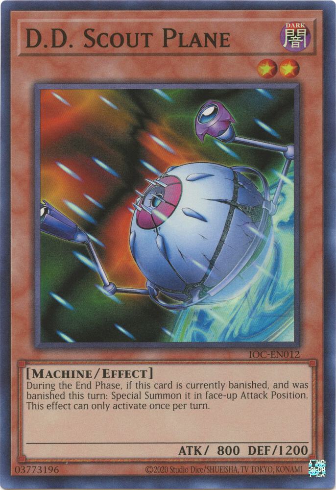 D.D. Scout Plane IOC-EN012 card from Invasion of Chaos (25th Anniversary Edition)
