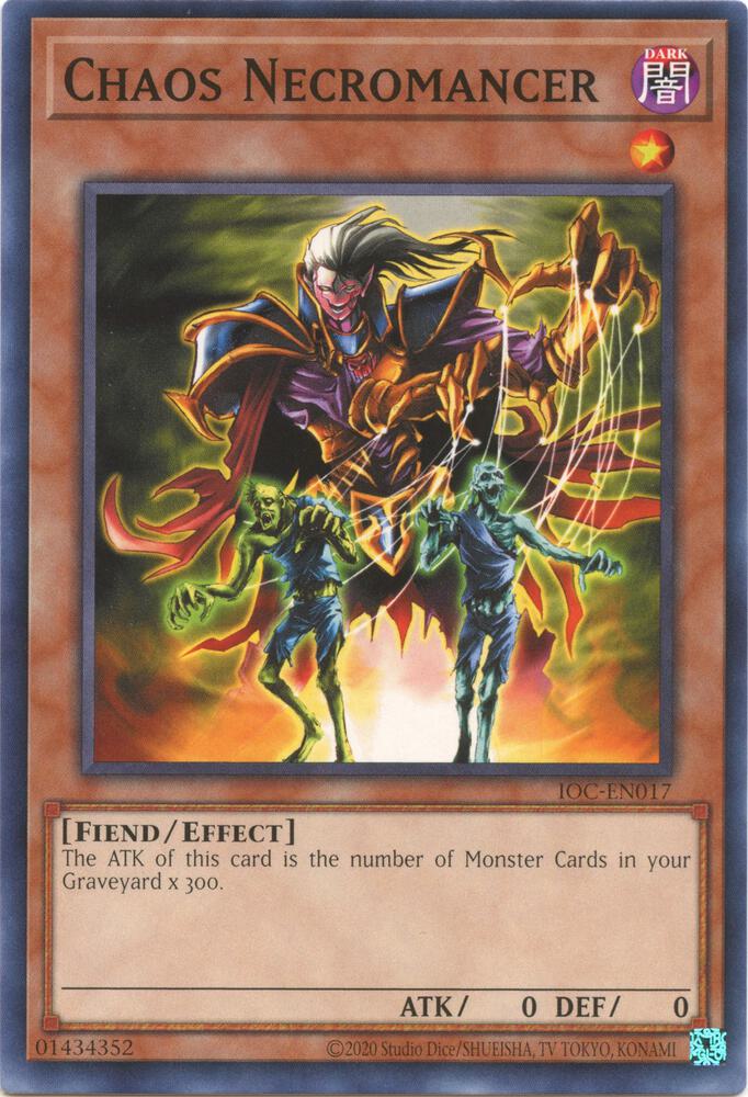 Chaos Necromancer IOC-EN017 card from Invasion of Chaos (25th Anniversary Edition)