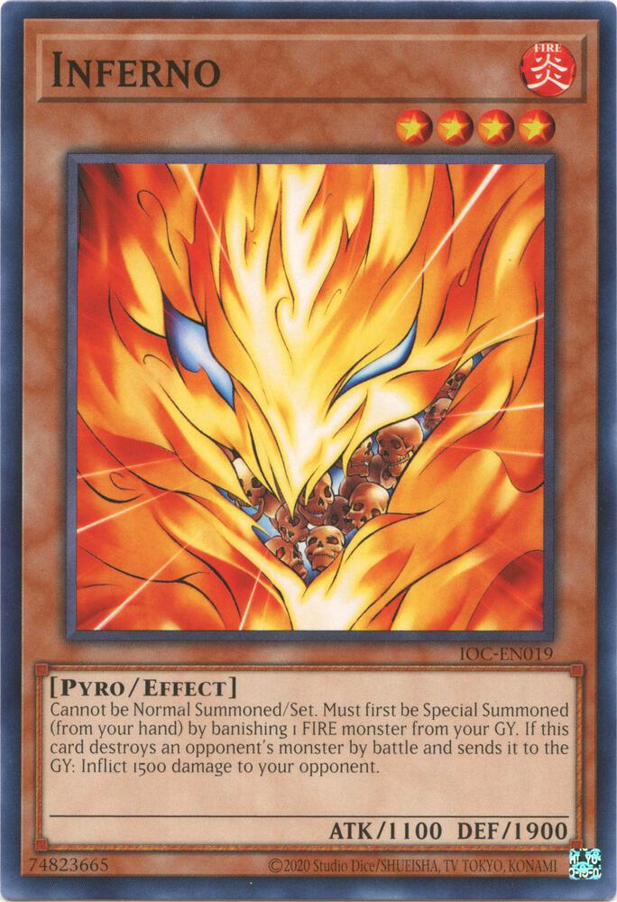 Inferno IOC-EN019 card from Invasion of Chaos (25th Anniversary Edition)