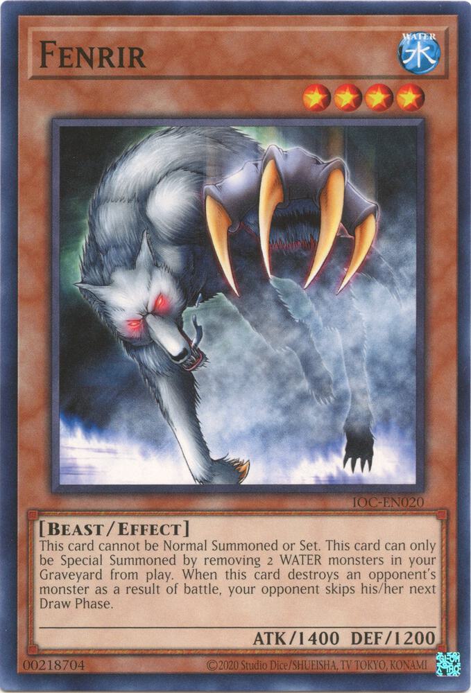 Fenrir IOC-EN020 card from Invasion of Chaos (25th Anniversary Edition)