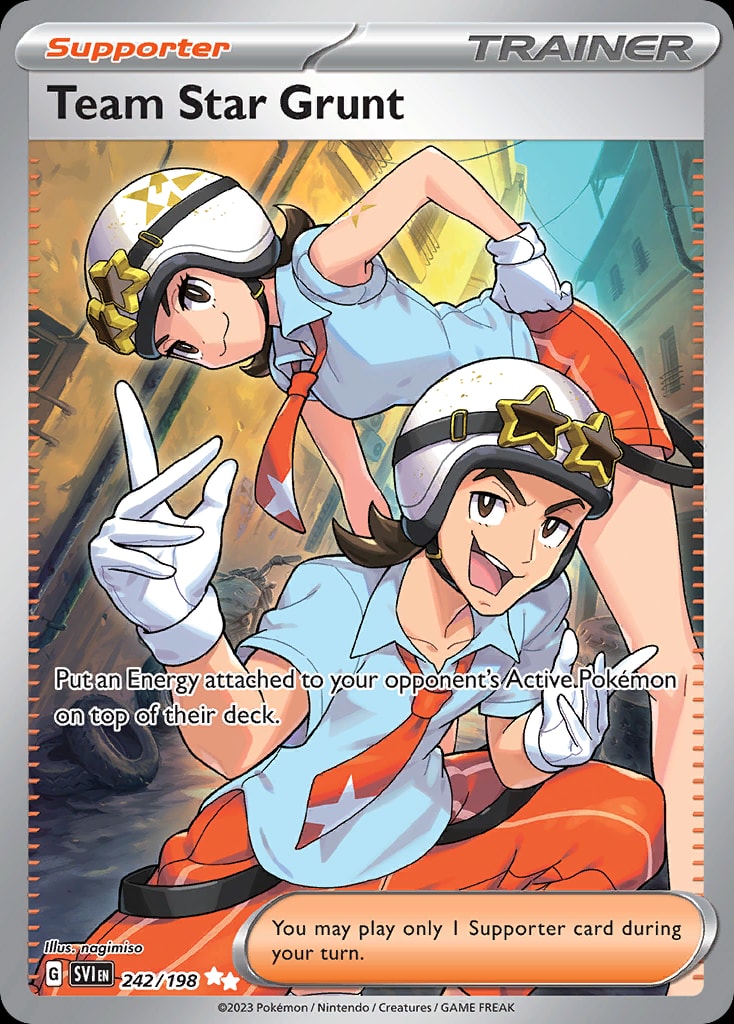Team Star Grunt 242/198 card from SV01: Scarlet & Violet Base Set