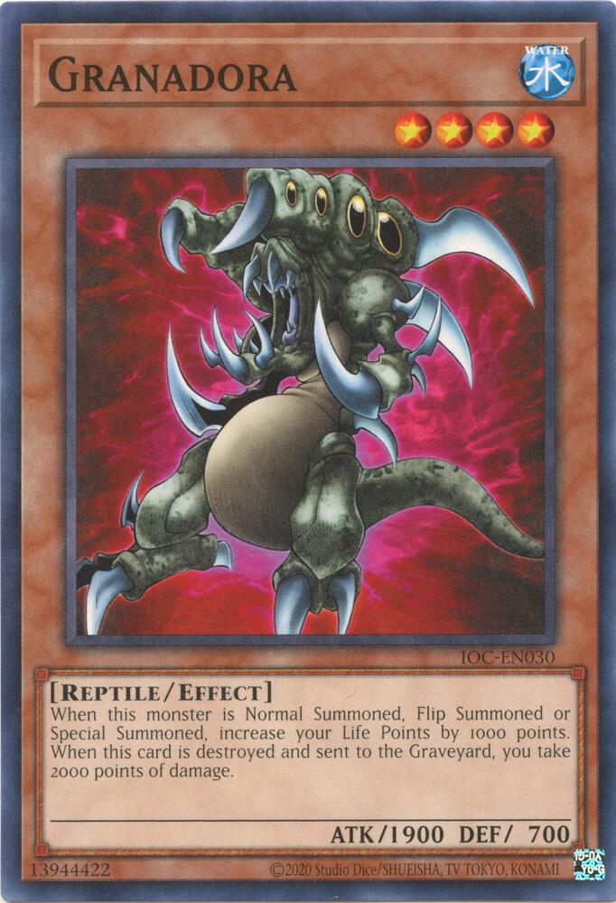 Granadora IOC-EN030 card from Invasion of Chaos (25th Anniversary Edition)