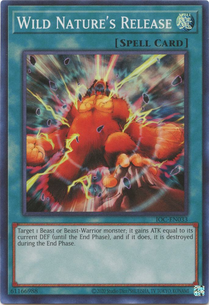 Wild Nature's Release IOC-EN033 card from Invasion of Chaos (25th Anniversary Edition)
