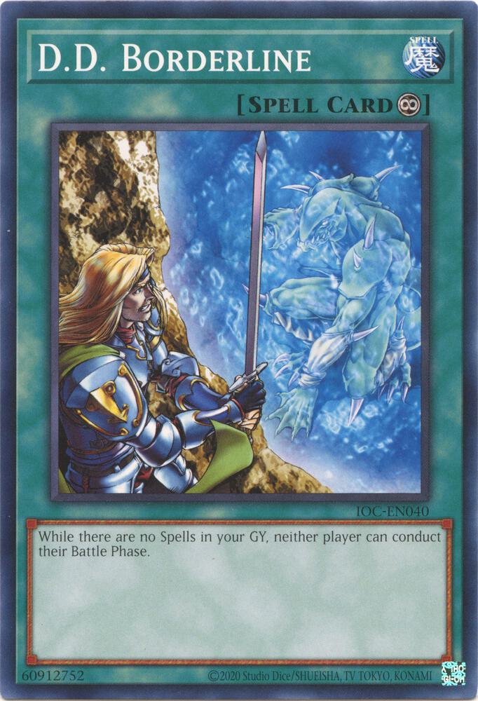 D.D. Borderline IOC-EN040 card from Invasion of Chaos (25th Anniversary Edition)