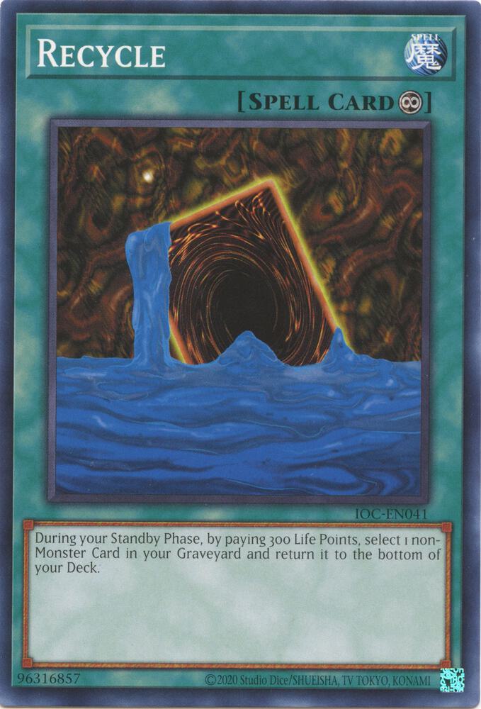 Recycle IOC-EN041 card from Invasion of Chaos (25th Anniversary Edition)