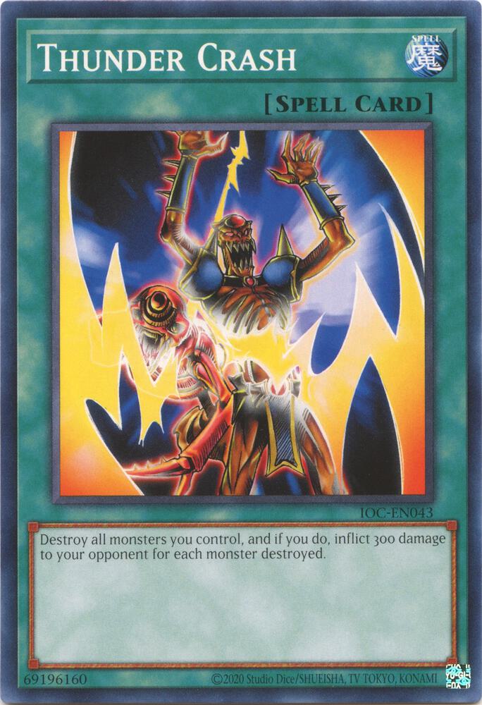 Thunder Crash IOC-EN043 card from Invasion of Chaos (25th Anniversary Edition)
