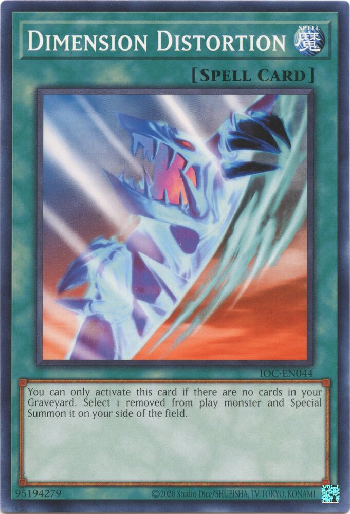 Dimension Distortion IOC-EN044 card from Invasion of Chaos (25th Anniversary Edition)