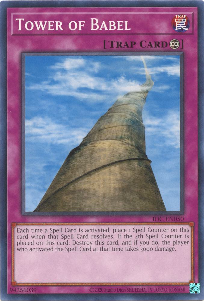 Tower of Babel IOC-EN050 card from Invasion of Chaos (25th Anniversary Edition)