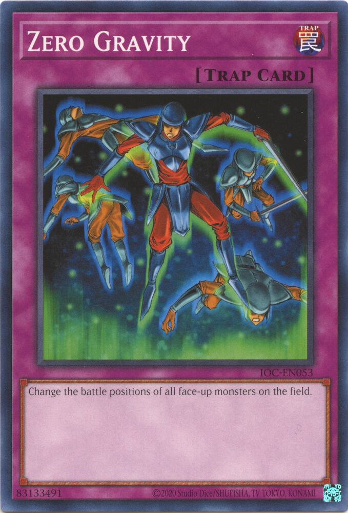 Zero Gravity IOC-EN053 card from Invasion of Chaos (25th Anniversary Edition)