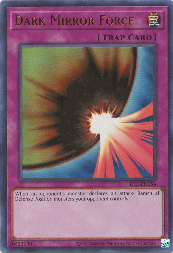 Dark Mirror Force IOC-EN054 card from Invasion of Chaos (25th Anniversary Edition)